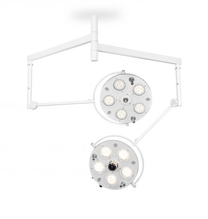 Медицинский двухкупольный хирургический светильник FotonFLY 6М 5С с камерой