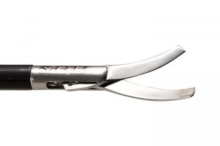Ножницы эндоскопические поворотные с двумя подвижными браншами изогнутые (5 мм)