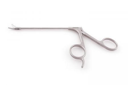 Ножницы эндоскопические с одной подвижной браншей (левоизогнутые)