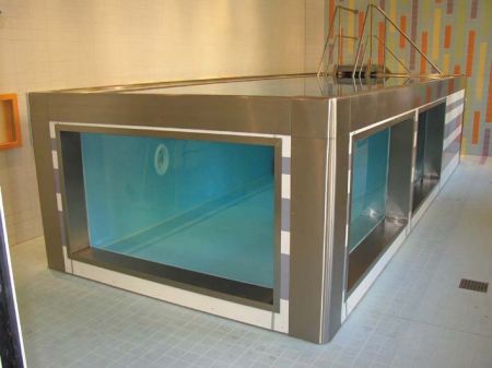 Модульный бассейн из нержавеющей стали для реабилитации в воде