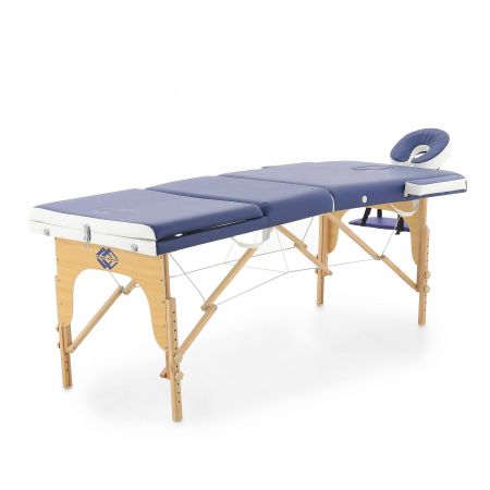 Массажный стол складной деревянный Med-Mos JF-AY01 3-х секционный (светлая рама)